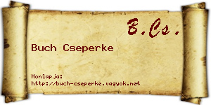 Buch Cseperke névjegykártya